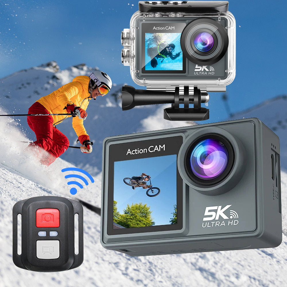 GWD-M40R Waterproof Dual Screen 5K Vlog Video Action & Sports Camera for Photography