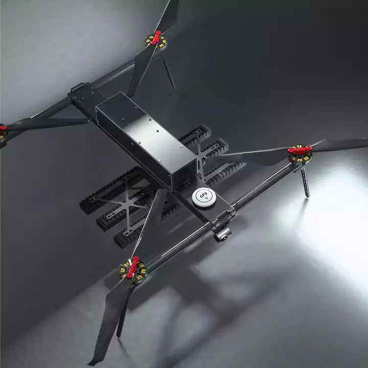 GWD-H-800T Stable 5KG payload Portable Design Unlimited Power Supply Carbon Fiber Tethered Lighting Drone With Camera & Speakers