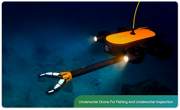 Underwater Drone For Fishing And Underwater Inspection