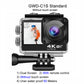 GWD-C1S Touch Screen Water Resistant WiFi Action Camera Combo 4K 60FPS Video Recording (Get Discount for Free Shipping)