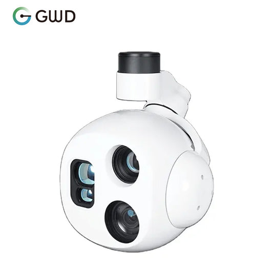 GWD-Q30TIRM 30X Drone Trail Cameras Auto-identify Detect Objects Optical Zoom Dual Sensor Lens EO Thermal Rangefinder Gimbal Video Camera