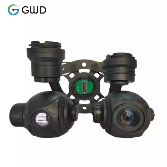 GWD-KIP10-G6 Exchangable 10x Optical Zoom Camera & 640*512 IR Single Infrared Thermal Sensor Camera Quick Release System Stabilizer