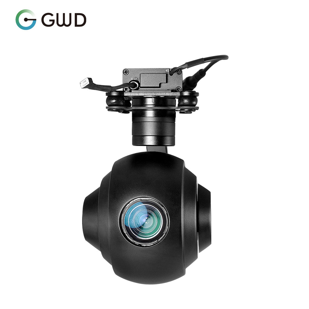 GWD-Q20T 3-axis SONY 20x Optical Dome Zoom 4K EO Wifi Auto AI Human Self Tracking Stabilizer Payload Gimbal Camera For UAV