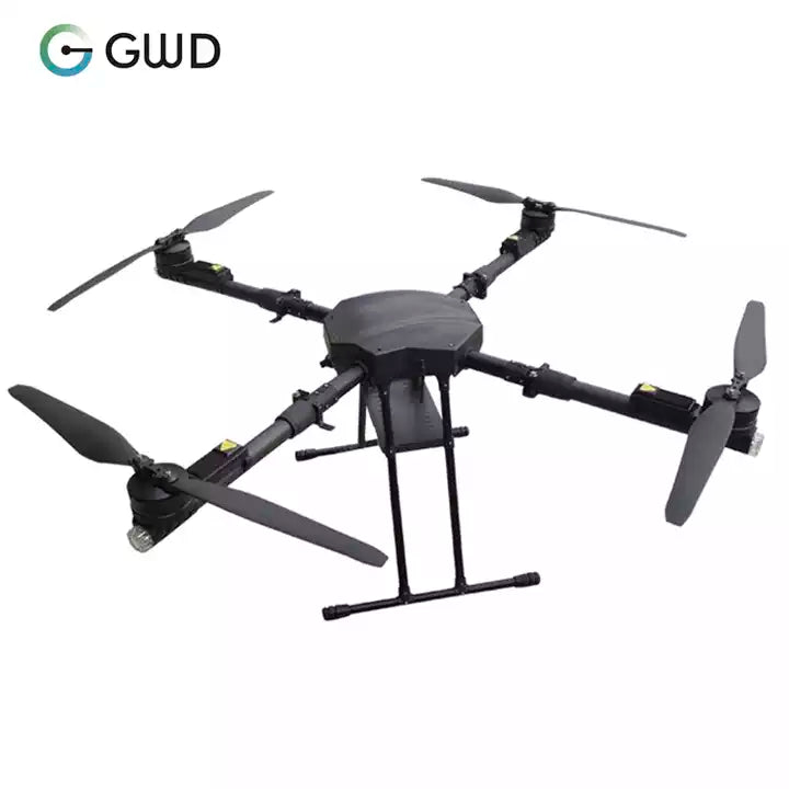 GWD-10D Custom Multi-function Quadrotor 10KG Load UAV 35 Minutes Flight Big Folding Drone Package Wing Delivery With Camera