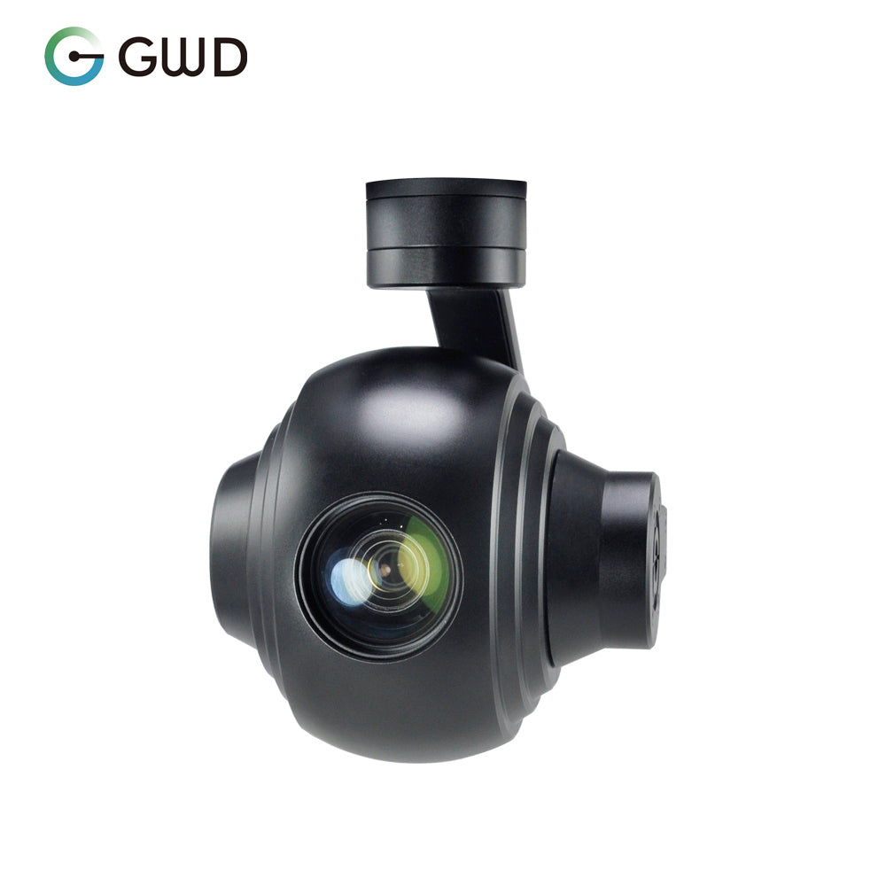 GWD-Q10T Ethernet Output TCP Control 1080p High Range Sports UAV Zoom Gimbal Camera 3 Axis Drone Object Auto Tracking Camera
