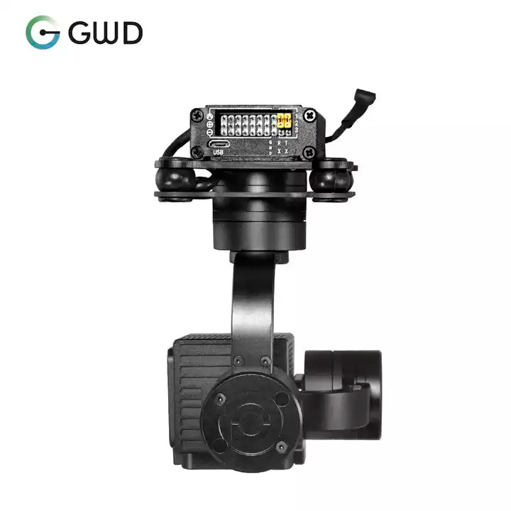 GWD-ZIR35T High Resolution 35mm IR Single Thermal Imaging Sensor Gimbal Thermometry Tracking Night Vision Camera