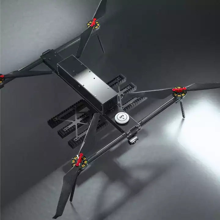 GWD H 800T Stable 5KG payload Portable Design Unlimited Power Supply Carbon Fiber Tethered Lighting Drone With Camera Speakers