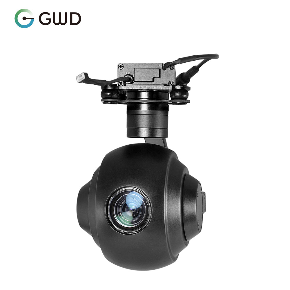 GWD-Q20T 3-axis SONY 20x Optical Dome Zoom 4K EO Wifi Auto AI Human Self Tracking Stabilizer Payload Gimbal Camera For UAV
