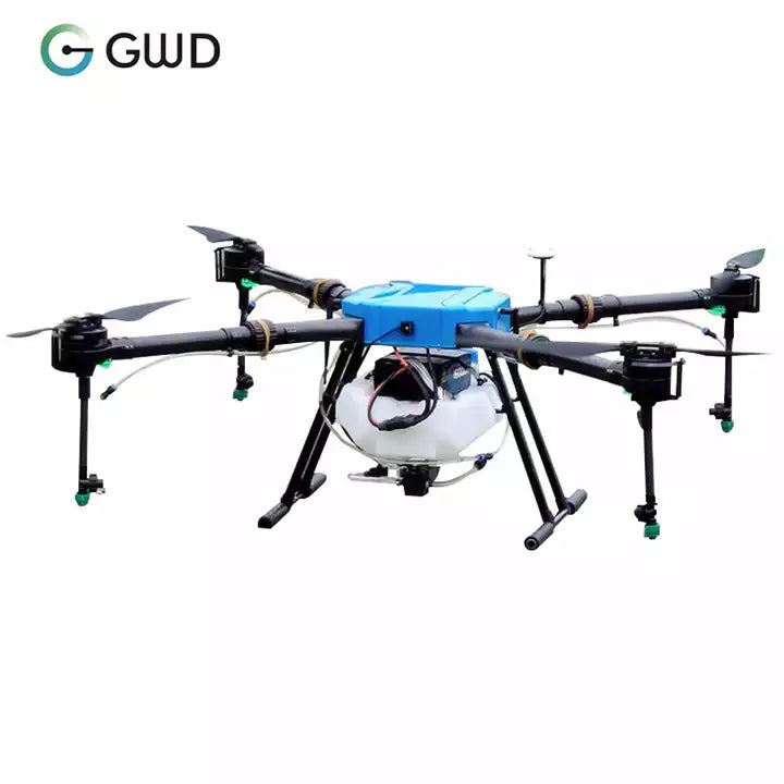 GWD-410S Agricultural Drone Sprayer 10 Litres Fumigation Agriculture Quadcopter Spraying Drone Control System Cheap Price