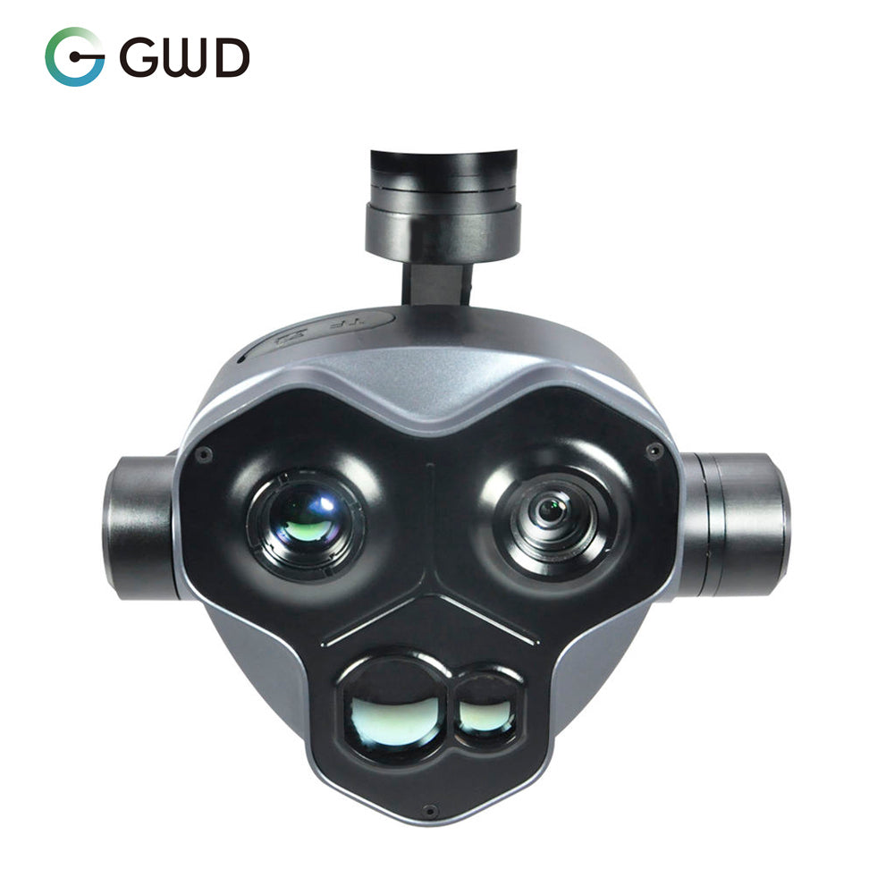 GWD-WK10TIRM 15KM Laser Rangefinder 10X Zoom IR Thermal Gimbal PTZ Drone Accessories Parts Camera with GPS Coordinate Resolving