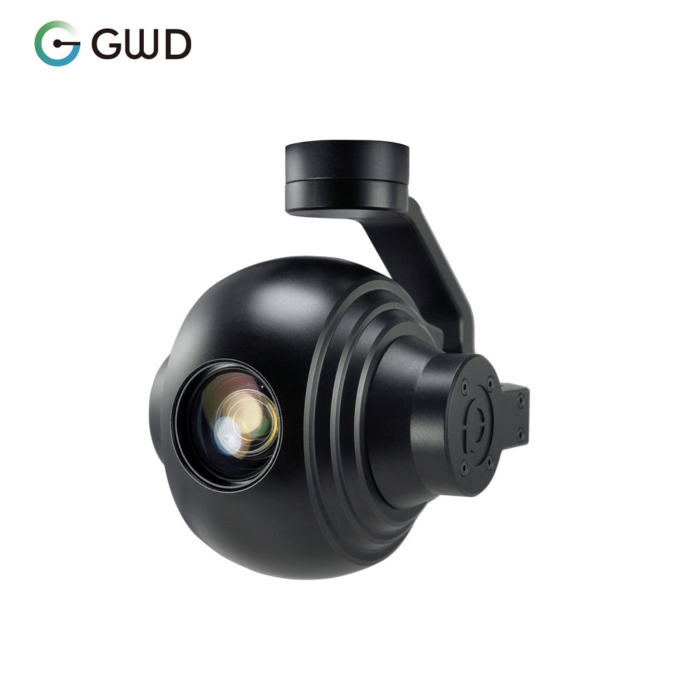 GWD-Q10T Ethernet Output TCP Control 1080p High Range Sports UAV Zoom Gimbal Camera 3 Axis Drone Object Auto Tracking Camera