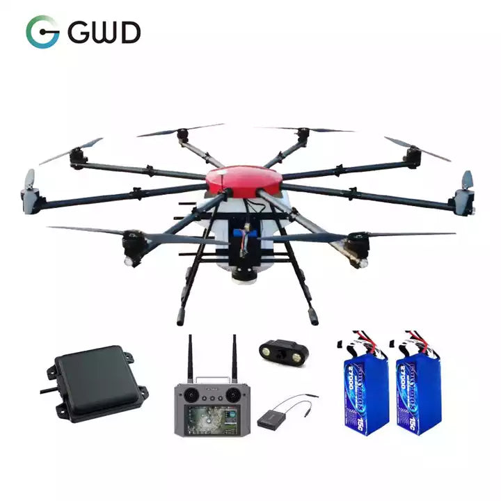 GWD-850S Heavy Lift 50L Huge 8 Axis Radio Control 50kg Payload Drone GPS Agriculture Sprayer Fertilizer Spraying UAV
